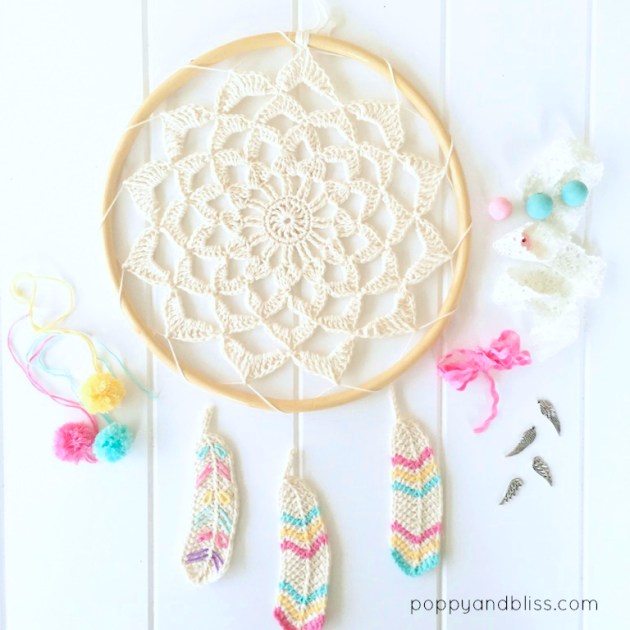 Tunisian crochet feathers free pattern