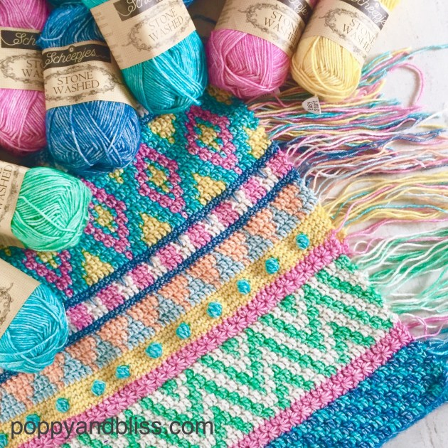 vivo throw crochet pattern by poppy and bliss