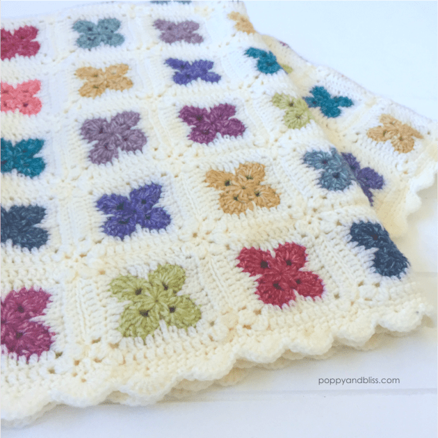 Fleur Baby Blanket by poppyandbliss.com